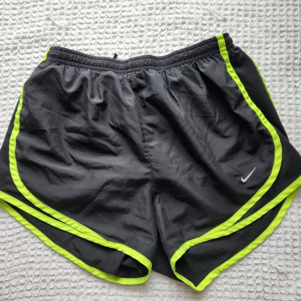 black yellow Nike shorts